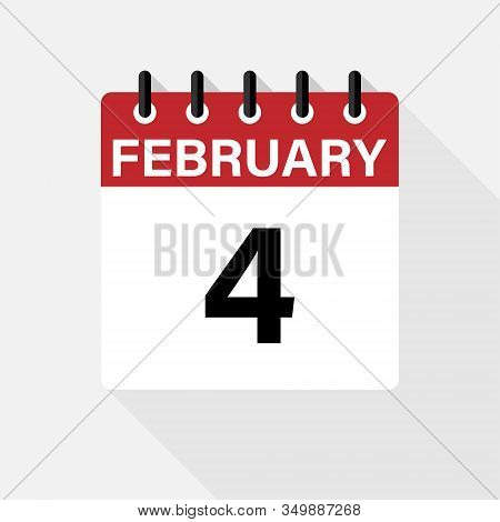 Vector Flat Dezign Daily Calendar Icon. Day , Month