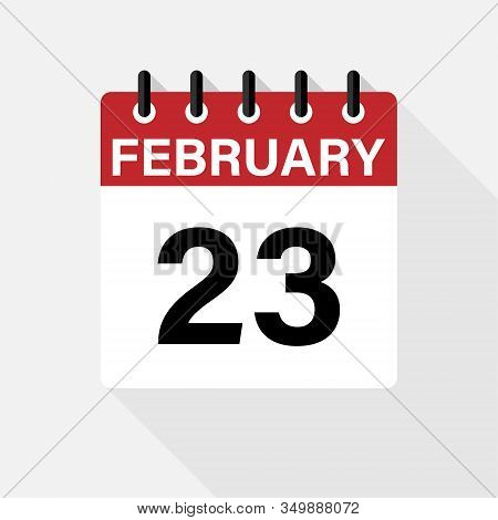 Vector Flat Dezign Daily Calendar Icon. Day , Month