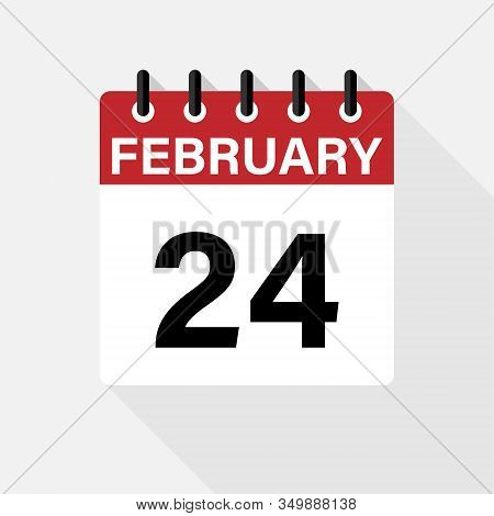 Vector Flat Dezign Daily Calendar Icon. Day , Month