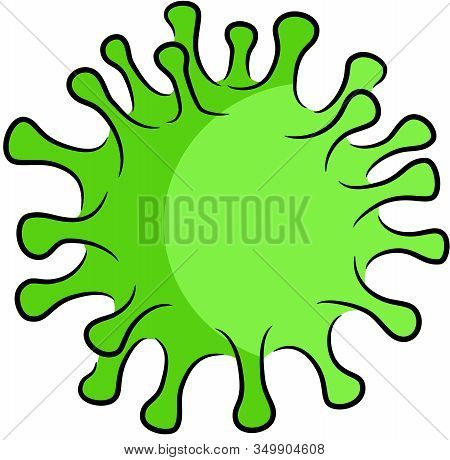 Illustration Of Coronavirus. Coronaviruses Are A Large Family Of Viruses Ranging From The Common Col