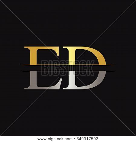 Initial Ed Letter Linked Logo Business Vector Template. Creative Letter Ed Logo Design