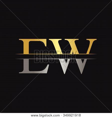 Initial Ew Letter Linked Logo Business Vector Template. Creative Letter Ew Logo Design