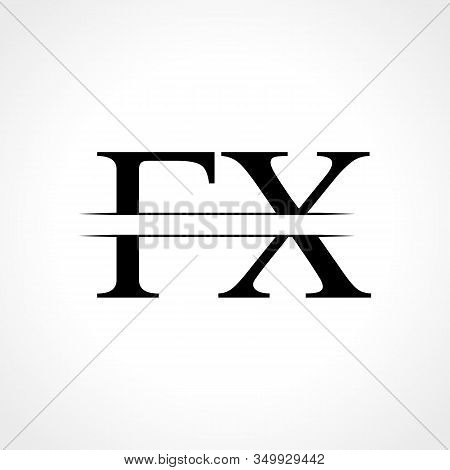 Fx Letter Type Logo Design Vector Template. Abstract Letter Fx Logo Design