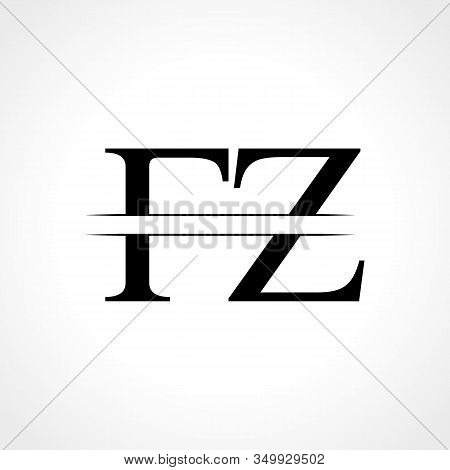 Fz Letter Type Logo Design Vector Template. Abstract Letter Fz Logo Design
