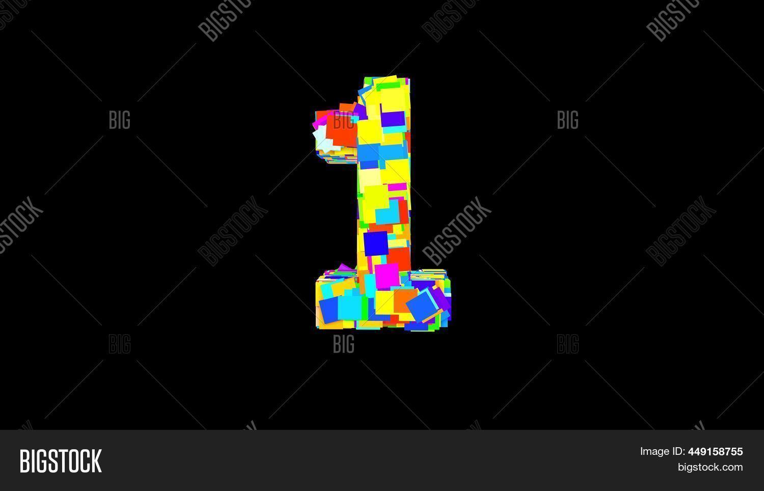 Number 1. 3d Bright Image & Photo (Free Trial) | Bigstock