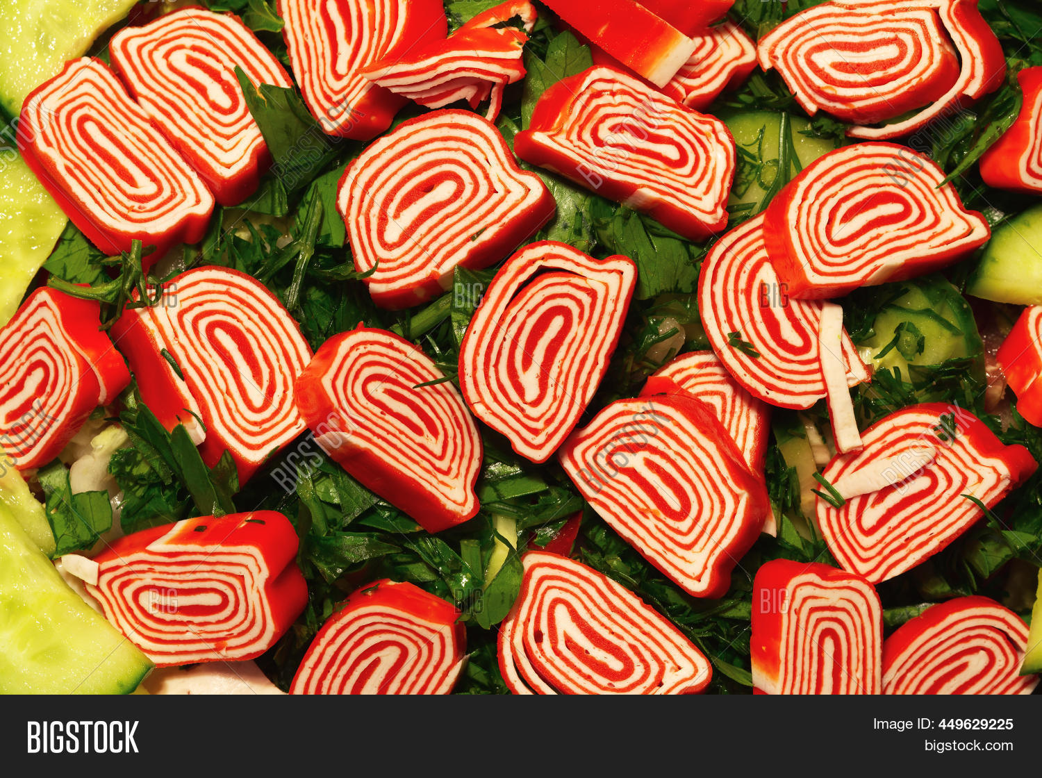 Slices Surimi Crab Image & Photo (Free Trial) Bigstock