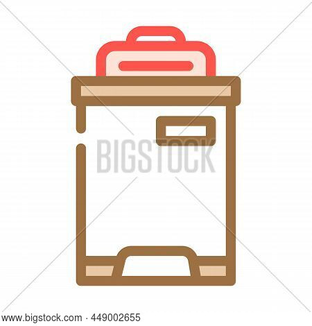 Trash Compactor Color Icon Vector. Trash Compactor Sign. Isolated Symbol Illustration