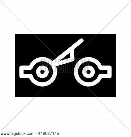 Push Button Switch Mechanism Glyph Icon Vector. Push Button Switch Mechanism Sign. Isolated Contour 