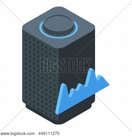 Speech Sound Icon Isometric Vector. Mouth Pronunciation. Comic Sprite