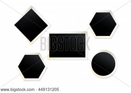 Photo Frame. Geometric Element. Vintage Retro Design. Vector Illustration. Stock Image.