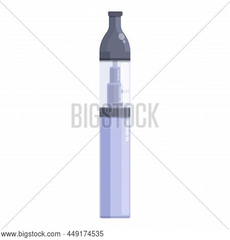 New Ecigarette Icon Cartoon Vector. Electronic Vape. Coil Vaper