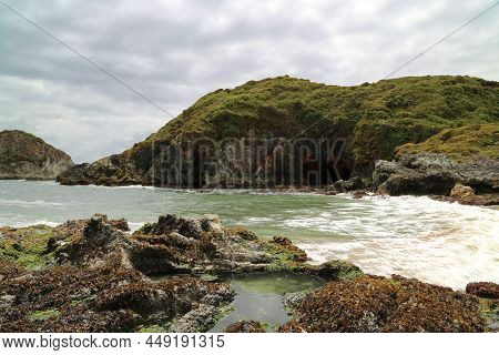 View Of The Characteristic Landscape Of Duhatao Bay, Chile. High Quality Photo