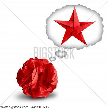 Inner Potential Mindset Concept And Dream Big Idea Or Motivational Idea Or Business Development As A