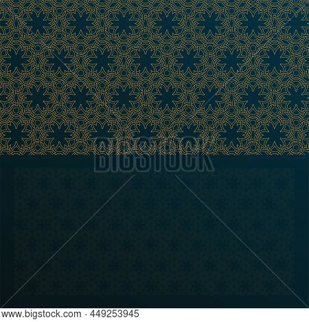 Seamless Intersecting Geometric Vintage Circle Pattern Background