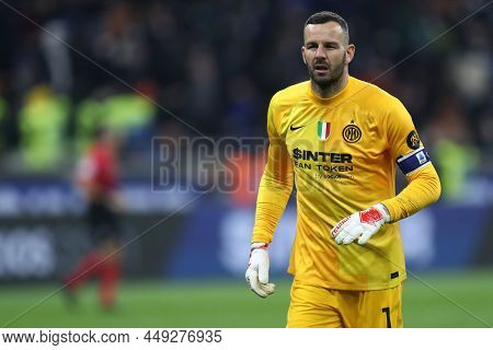 Milano, Italy. 08 February 2022 - Samir Handanovic Of Fc Internazionale  During The Coppa Italia Mat