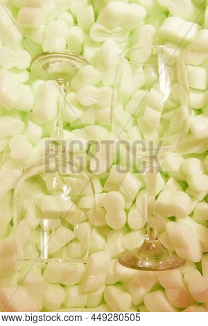 Styrofoam Granular Packaging Filler For Parcels, Protective Packaging . Glass Protection, Sterilized