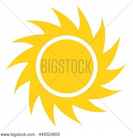 Flat Sun Icon. Sharp Vector & Photo (Free Trial) | Bigstock