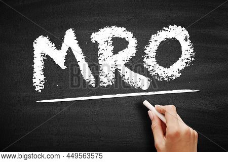 Mro Maintenance, Repair, And Operations - All The Activities Needed To Keep A Company's Production P