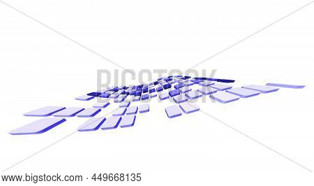 Abstract Futuristic Grid Business Background. Checked  Business Background. Vector Illustration.