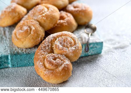 Biscuit. Delicious Cottage Cheese Cookies. High Quality Photo