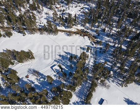 Aerial View Of Byala Cherkva Region At Rhodopes Mountain, Plovdiv Region, Bulgaria