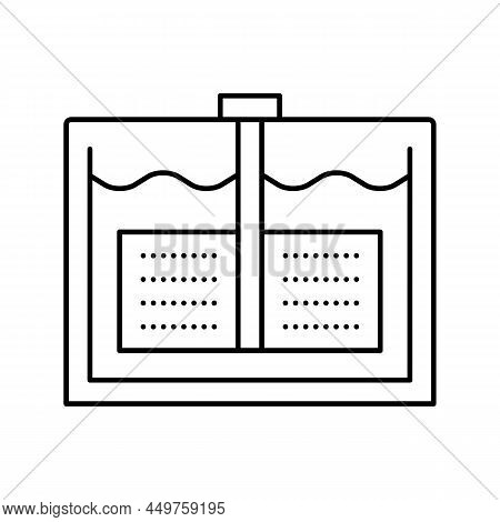 Mixer Plant Cheese Production Line Icon Vector. Mixer Plant Cheese Production Sign. Isolated Contour