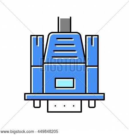 Vga Computer Monitor Cable Color Icon Vector. Vga Computer Monitor Cable Sign. Isolated Symbol Illus