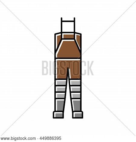 Fly Fishing Waders Color Icon Vector. Fly Fishing Waders Sign. Isolated Symbol Illustration