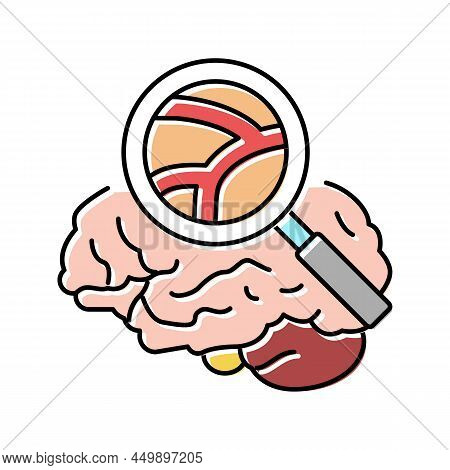 Neurovascular Surgery Color Icon Vector. Neurovascular Surgery Sign. Isolated Symbol Illustration