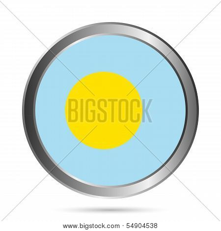 Palau Flag Button.