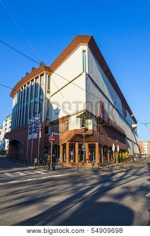 Facade Of The Museum Of Modern Art In Frankfurt