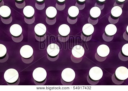 White Lights On Purple Background