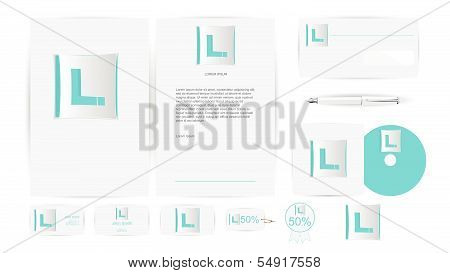 Corporate Identity Templates in Vector illustration