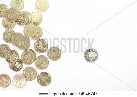 Japanese yen notes. Currency of Japan