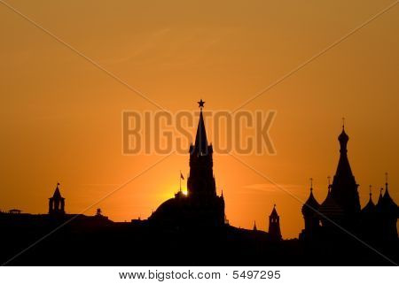 Moskau Sonnenuntergang