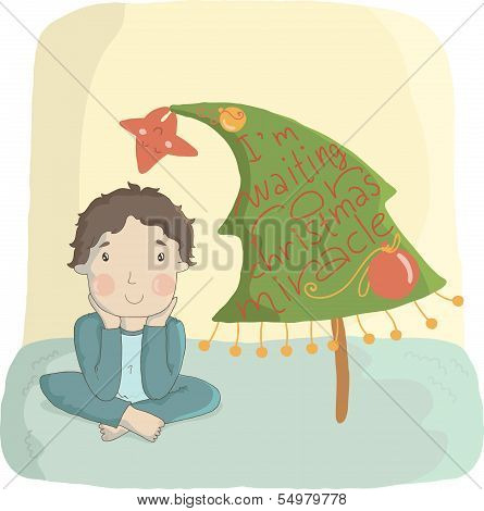 Illustration of cute boy