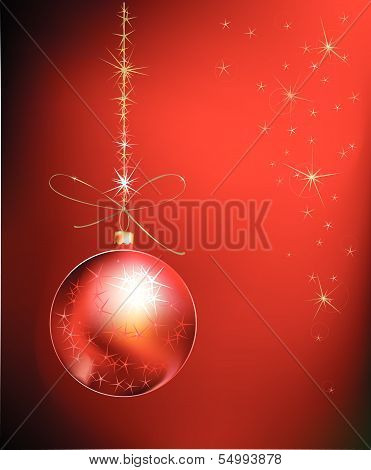 Christmas background with balls