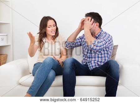 Young Couple Quarreling