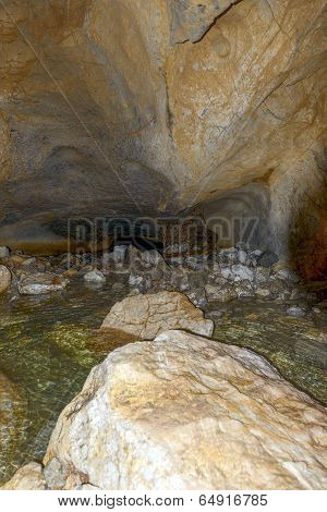 Inside Of Coiba Mare Cave In Apuseni Mountains, Romania