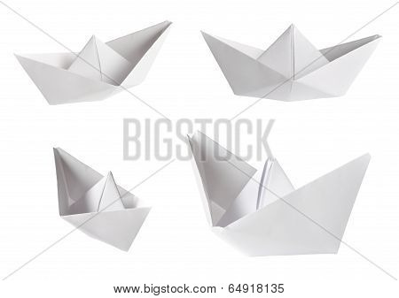 Set Of Paper Ships