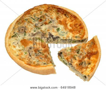Mushroom And Spinach Quiche