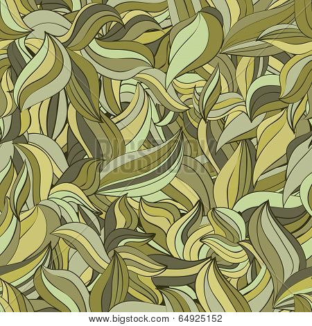 Seamless Pattern With Continuous Foliage
