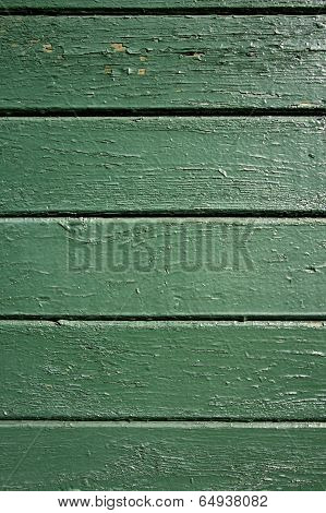 Dark Green Wooden Wall