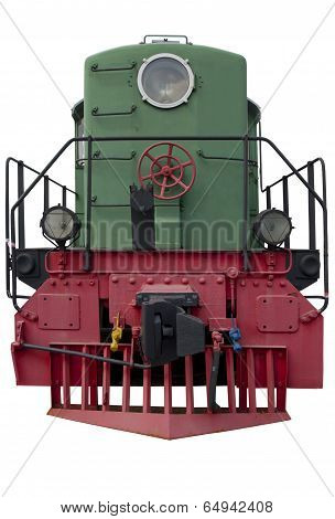 Old Green Locomotive