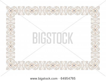 Pattern in antique byzantian style, circle