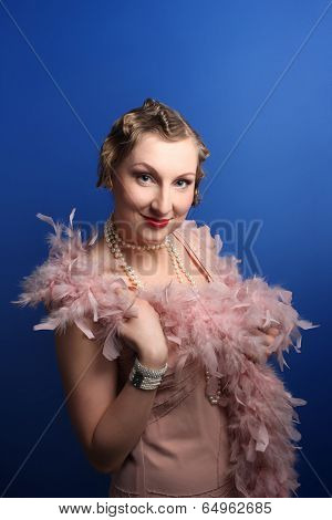 Portrait of an tractive elegant young woman.