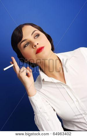 Portrait of an tractive elegant young woman.