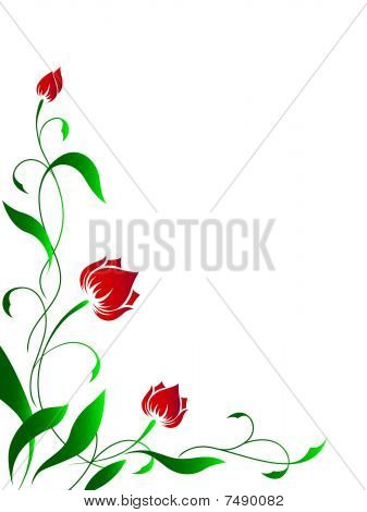 Modello angolare fiore