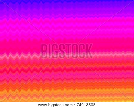 Waves On Rainbow Colors