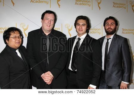 LOS ANGELES - OCT 28:  Jimmy Nguyen, Des Doyle, Ryan Patrick McGuffey, Jason Rose at the 